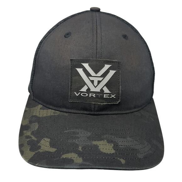 Vortex Snapback Trucker Hat Multicolor One Size Adjustable Mesh Back Camouflage - Picture 1 of 10